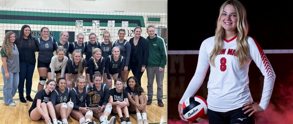 Mendon and Colon has players named volleyball All State